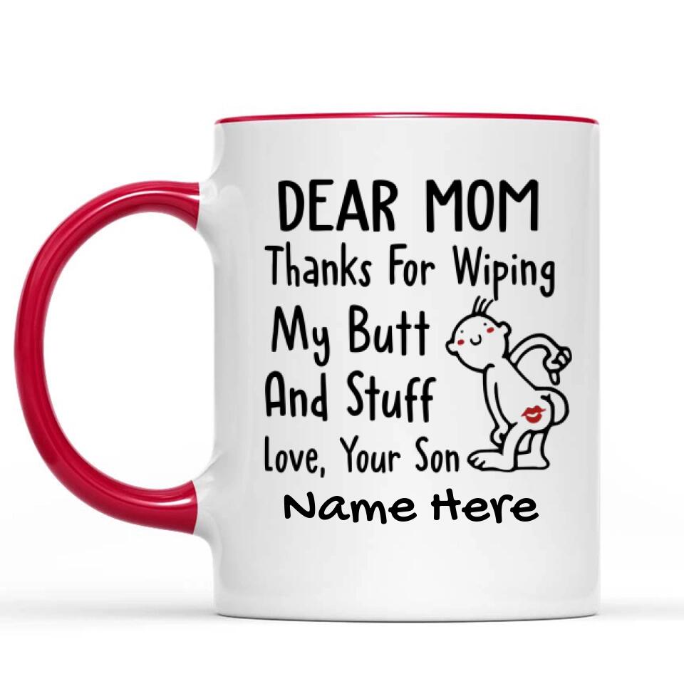 Best Gift To Moms Of Boys, Personalized Mom Of Boys Accent Coffee Mug