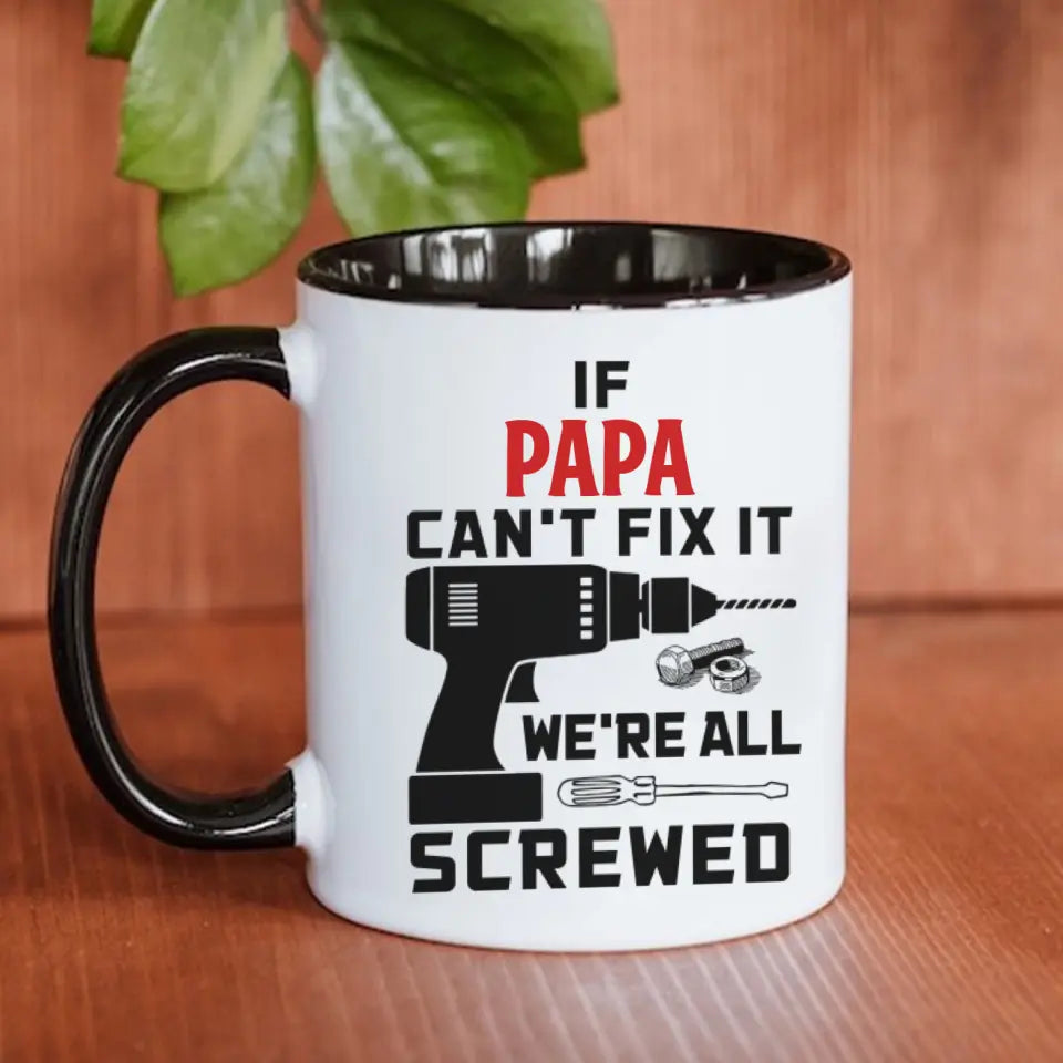 Papa/Message Porcelain Mug