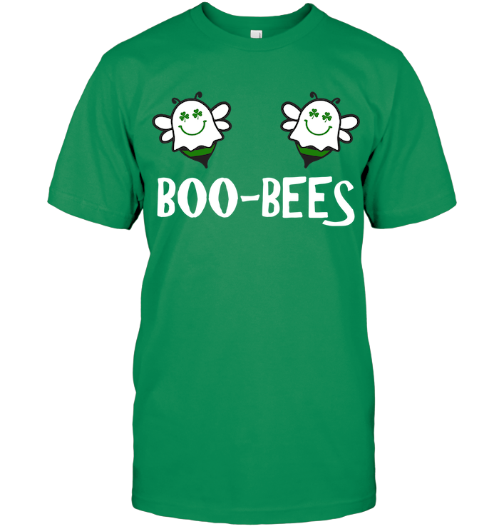 St Patrick's Day Funny Shirt Boo Bees Happy Face
